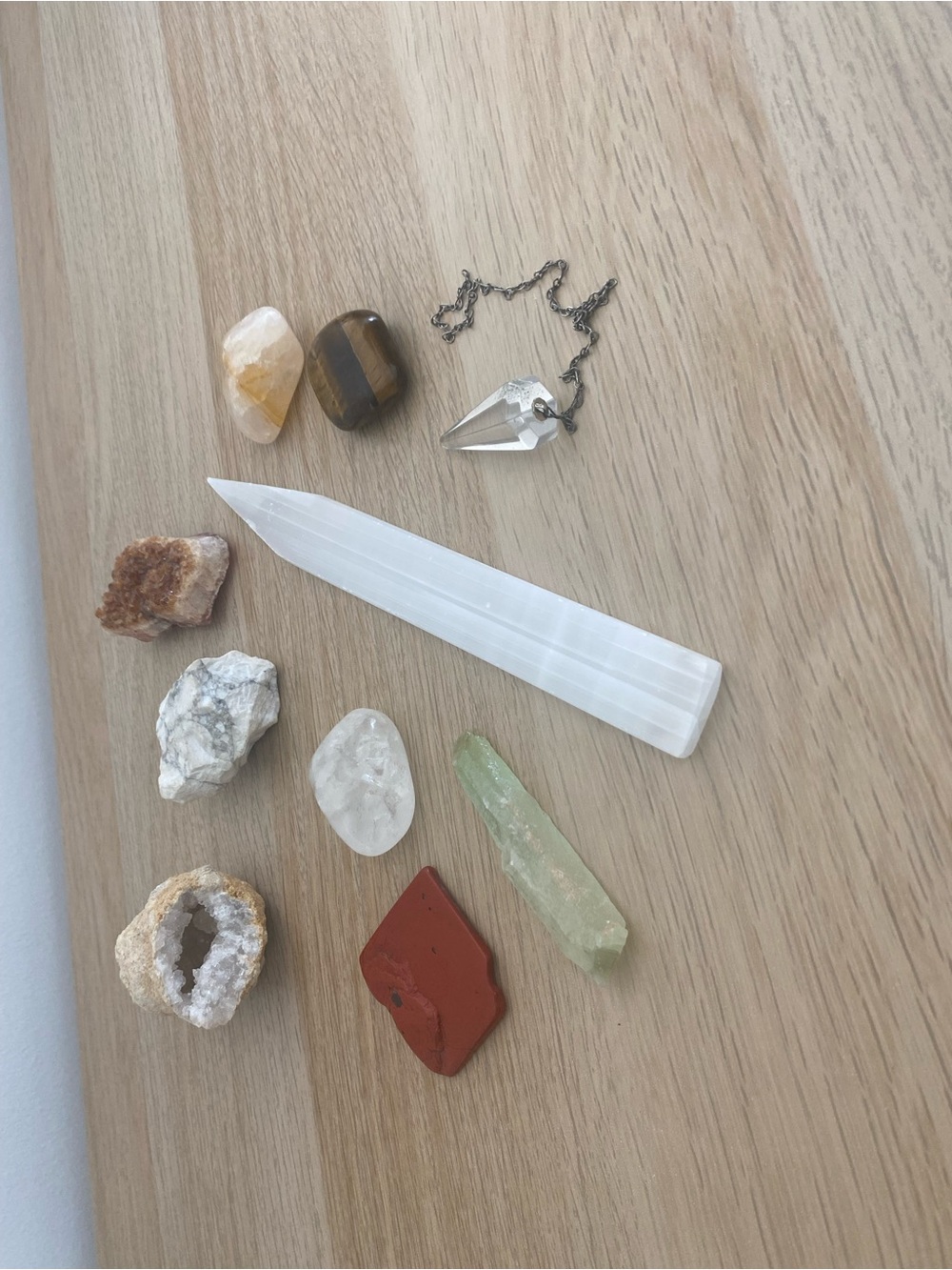 Various Crystals + Frankincense